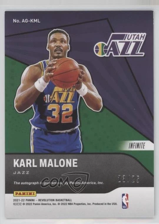 2021-22 Panini Revolution Auto Infinite /25 Karl Malone #AG-KML Auto HOF