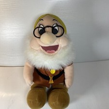 Disney Store Doc 12" Plush Bean Bag Snow White and the Seven Dwarfs