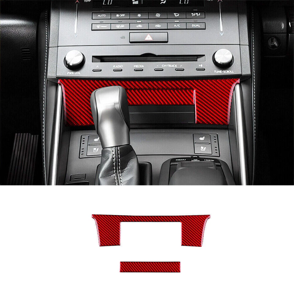 Полный комплект отделки салона из красного углеродного волокна 54 шт. для Lexus RC300/350/200t - Изображение 4 из 4