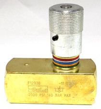 Parker F1200B Colorflow Flow Control Valve 2000 Psi 140 Bar Max