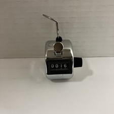 Portable 4 Digit Number Display Clicker Sport Golf Hand Held Tally Counter