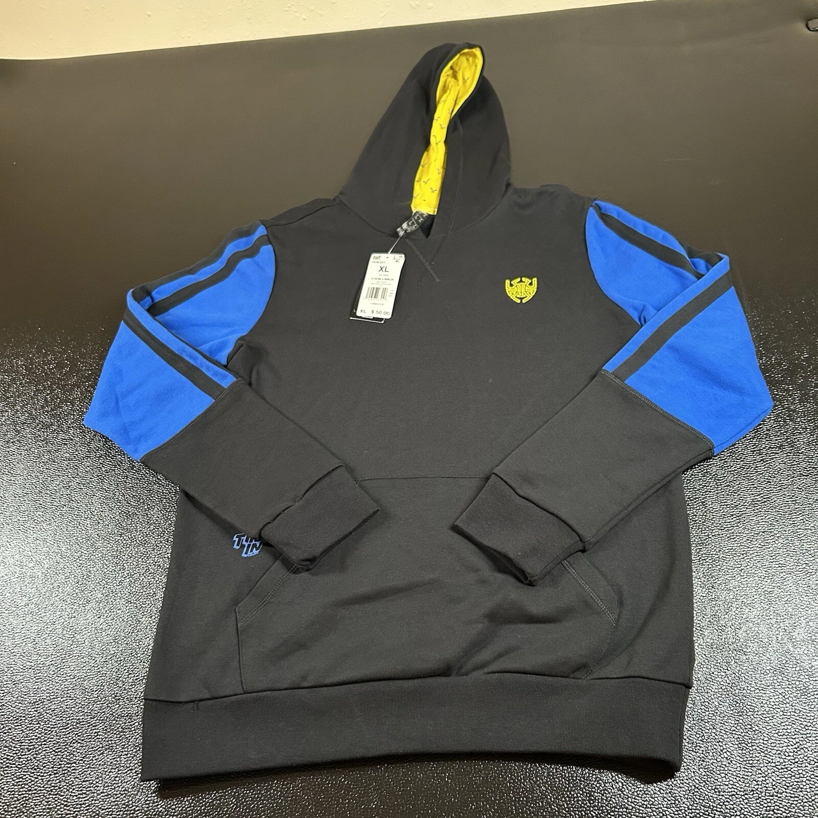 Adidas Donovan Mitchell x Ninja Hoodie Youth Extra Large Black Sweatshirt New