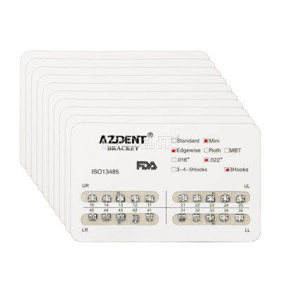 Staffe Ortodontiche In Metallo Modello Roth MBT Edgewise 25 - Mini - Foto 12