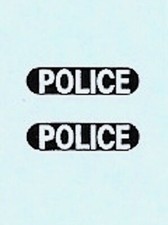 Corgi 209 Riley Pathfinder | Police Car | Transfer / Decal