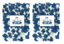 200 PACK BLUE VINYL 16-14 GAUGE FEMALE QUICK DISCONNECT WIRE CONNECTORS .205"