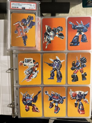 1985 Hasbro Transformers Rare Background Full Set NR MT- MT SKYWARP Sticker