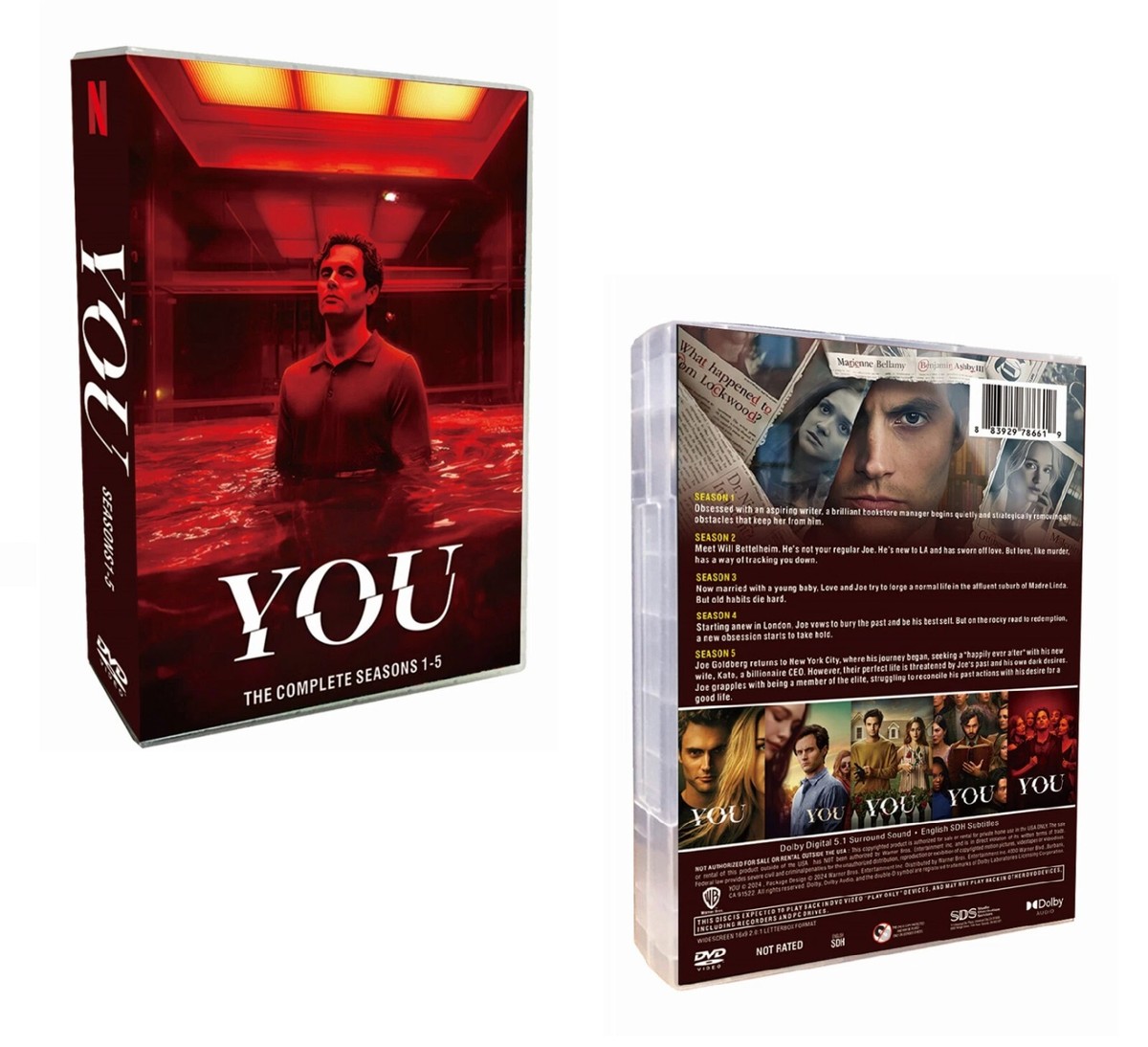 You: The Complete Series, Seasons 1-5 (DVD) Free Shipping