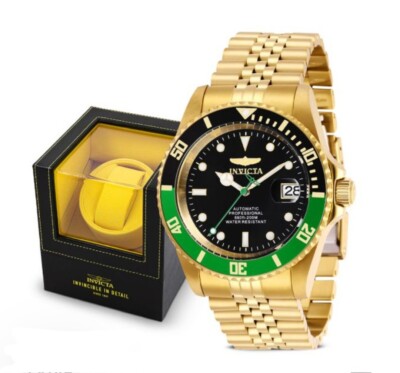 BUNDLE DEAL! Invicta Men 42mm AUTOMATIC Gold-Tone SS Watch W/1