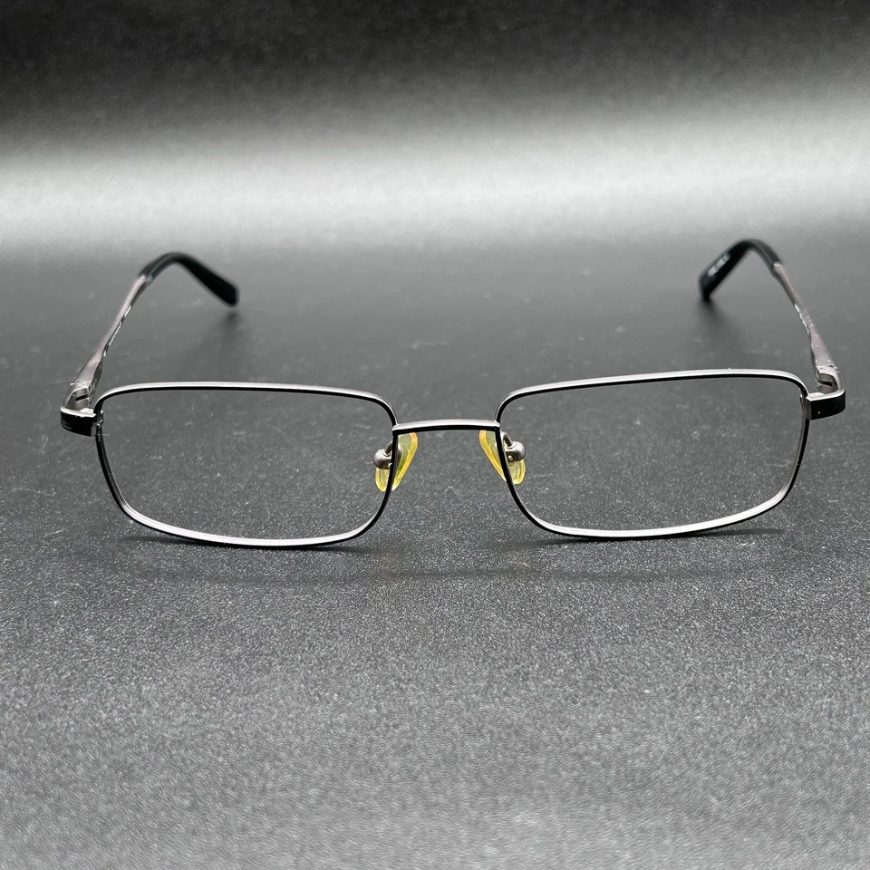 Marchon M627T 004 Titanium Eyeglasses Frame Pewter-Tone Flex 54-18-140 Used - Image 2 of 4