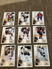 lot-9 NHL Upper Deck Cards MVP 2002 NHLPA Mint Lightning Wild Canucks Canadiens