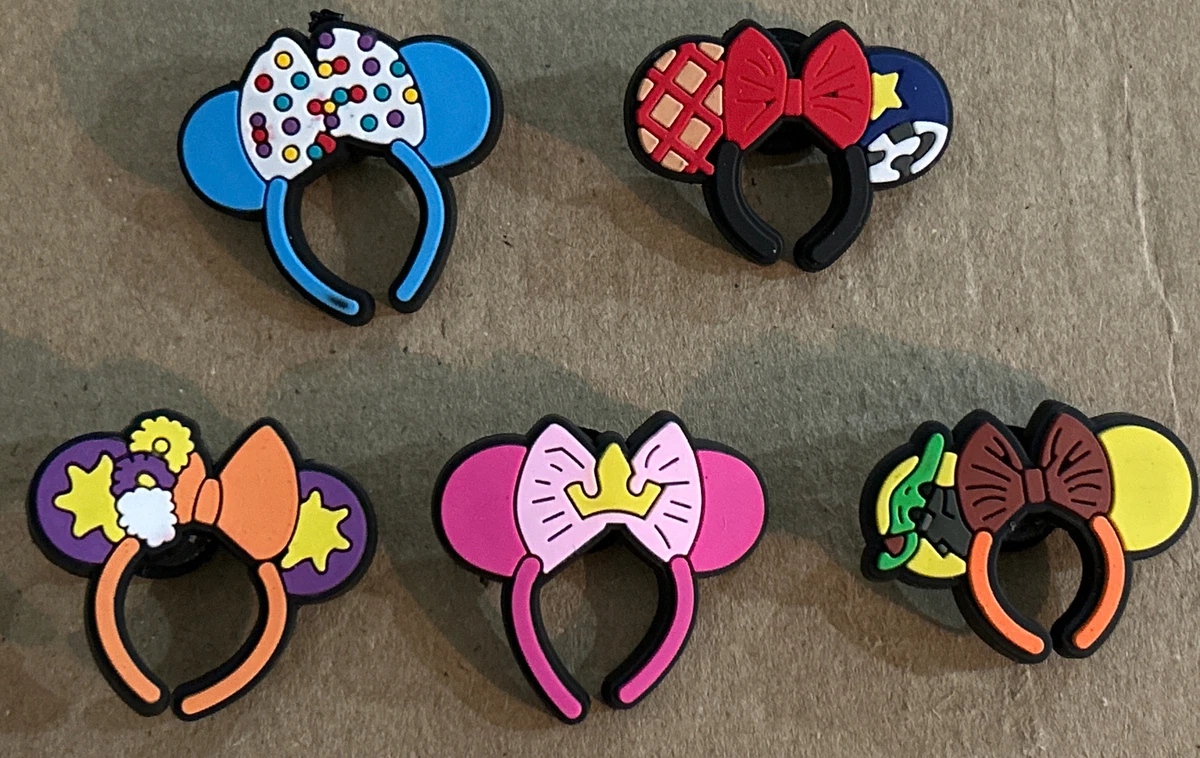 Set of 5 Cute Disney Ears Croc Charms