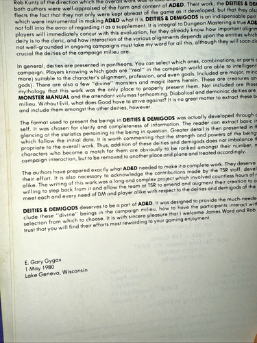 Dungeons and Dragons Deities and Demigods First Print 144 Pages - Picture 8 of 20
