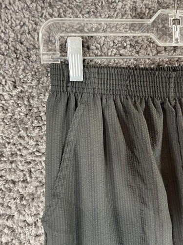 Cortiva Pants Women's Medium Black Elastic Waist Pleated Straight Leg Pull On - Picture 5 of 11