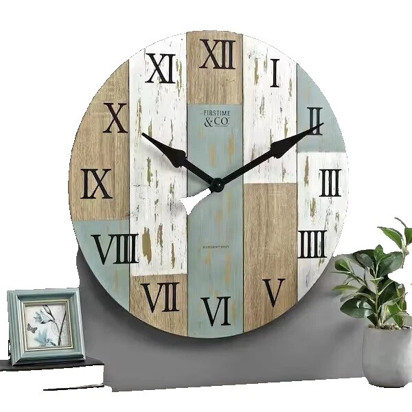 Multicolor Wooden Rustic/Primitive Wall Clocks