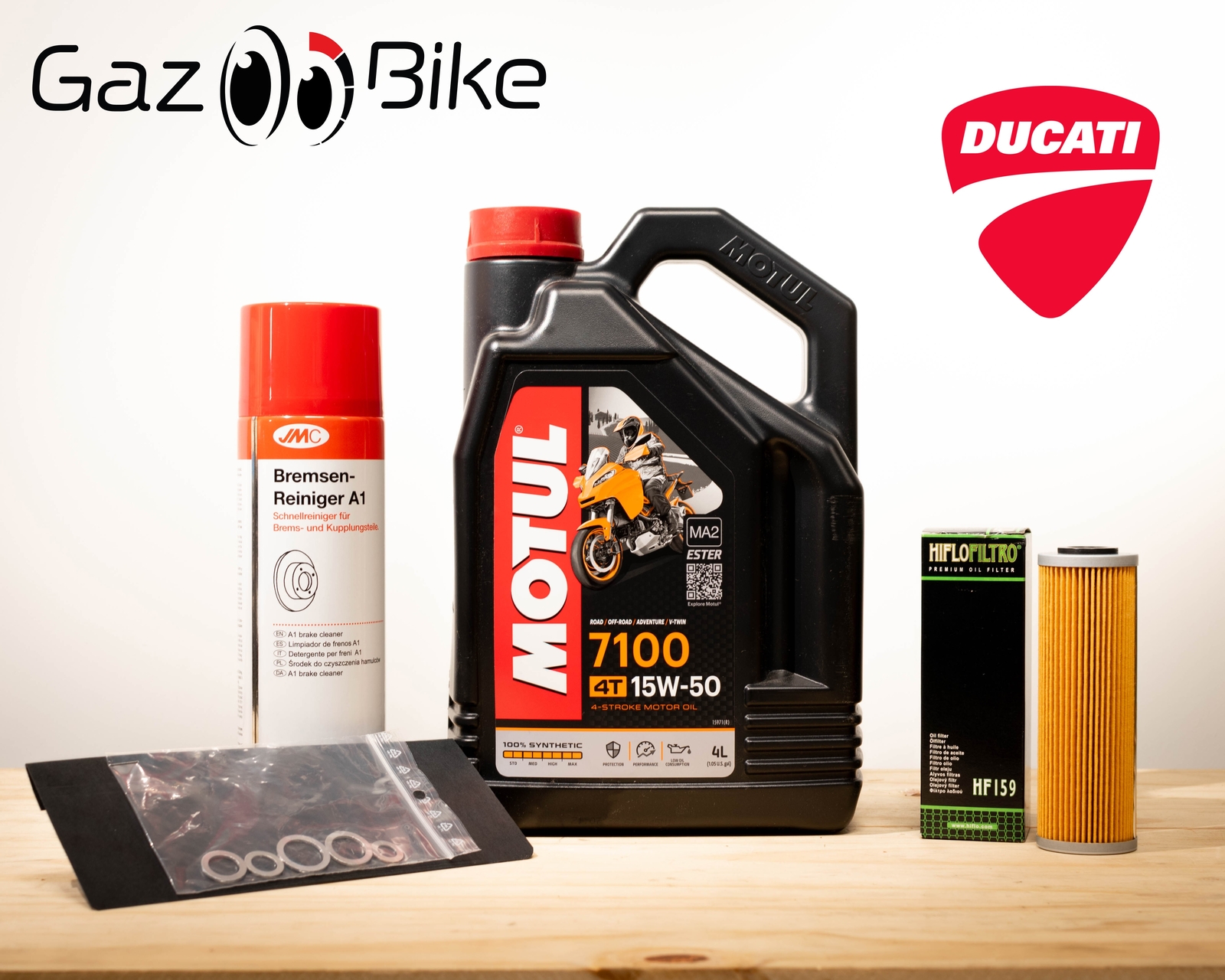 Kit vidange Panigale 955 évitant la surchauffe moteur avec l'huile Motul 15w50