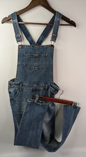 Cherokee Overalls Denim Blue Jeans Skinny Medium Wash Stretch Juniors Large