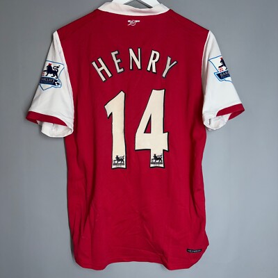 ARSENAL LONDON 2006 2007 HOME FOOTBALL SHIRT JERSEY #14 HENRY NIKE