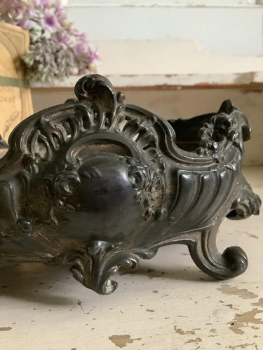 ~Antique French Rococo Metal Table Jardiniere~ - Picture 5 of 12