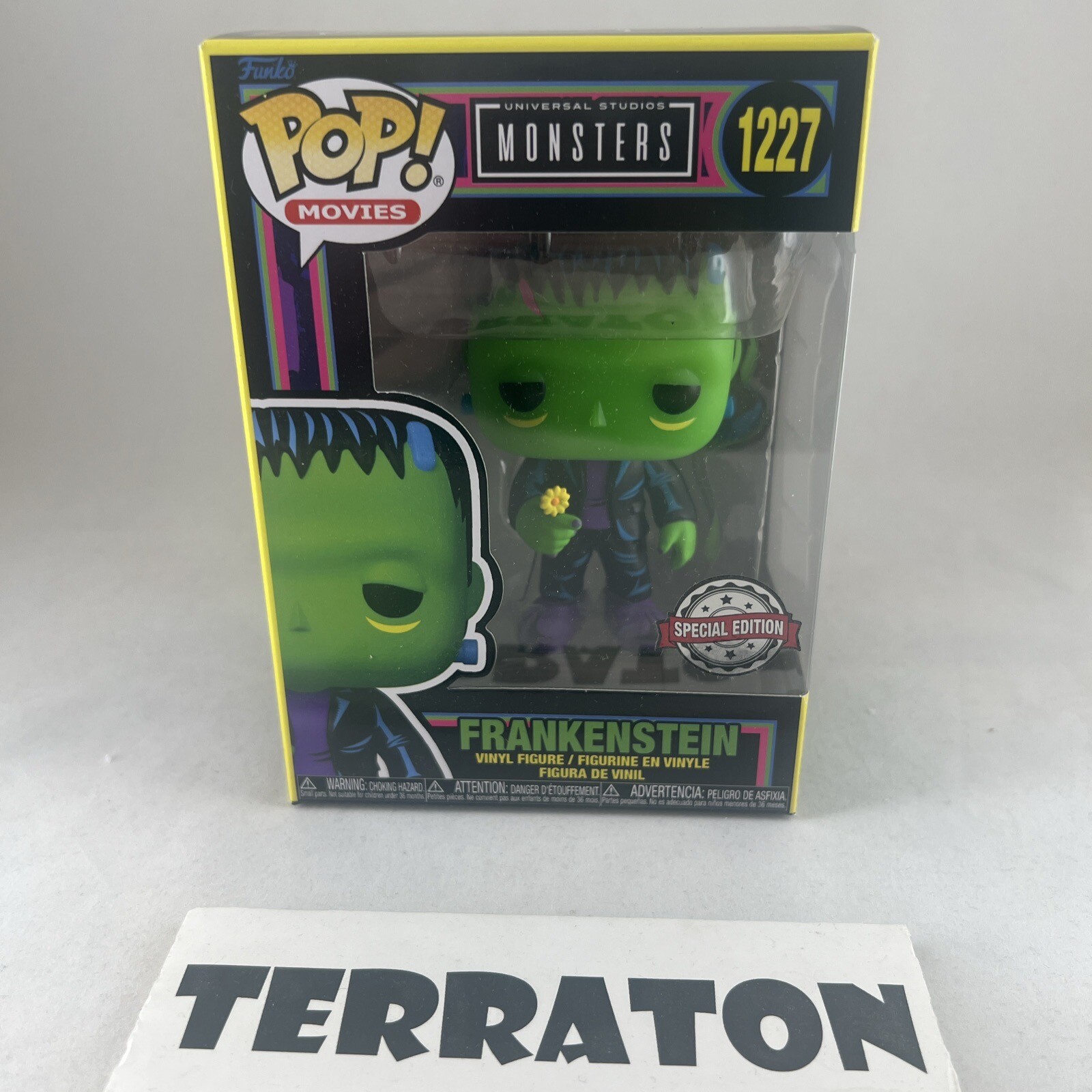 Funko Pop! Universal Monsters Frankenstein Black Light Special Edition Walgreens