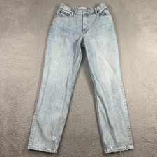 Abercrombie Fitch Jeans Womens 31 12 90s Straight Ultra High Rise Light Wash
