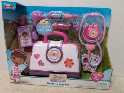 Disney JR Doc McStuffins Doctor's Bag Set , 8 pcs Doctor New In Box 