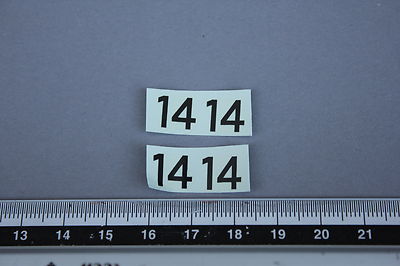 EG4 Miniature Vehicle 1/43 Rally Race Decal 14 Heco Garage Diorama