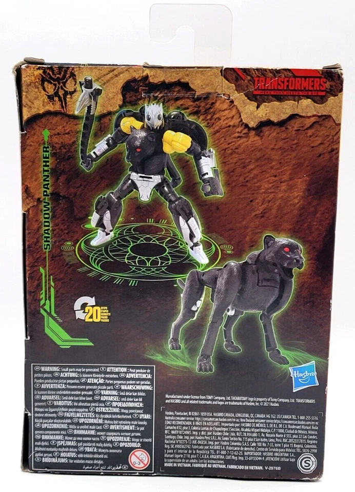 FIGURA DE ACCIÓN SHADOW PANTHER TRANSFORMERS KINGDOM NUEVA FIGURA DE WAR FOR CYBERTRON Foto 2 de 4