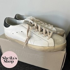 NIB Golden Goose Deluxe Brand GGDB Suede Leather Super-Star Sneakers Size 39