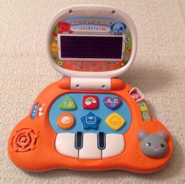 VTech Pink Baby's Lightup Laptop Kids Electronic Educational Learning