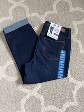Seven7 Tower Straight Cropped jean Straight Leg High Waisted Size 10 New