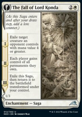MTG The Fall of Lord Konda (12/572) Kamigawa Neon Dynasty NM