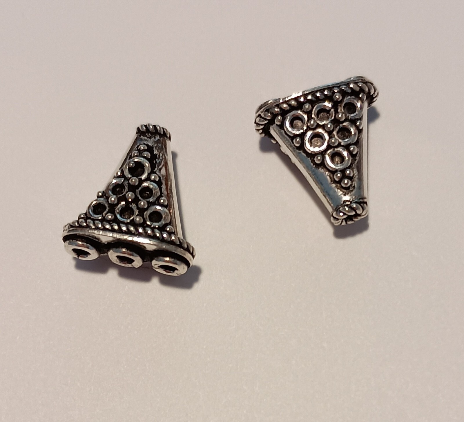 Pair of Bali Sterling 3-Strand Reducer