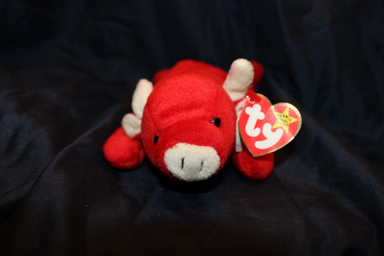 1995 TY Beanie Baby Tabasco the Bull Beanie Baby w/ Spelling Error