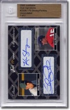 Kevin Slowey Glen Perkins Rookie Autograph BGS Auto RC 1/2