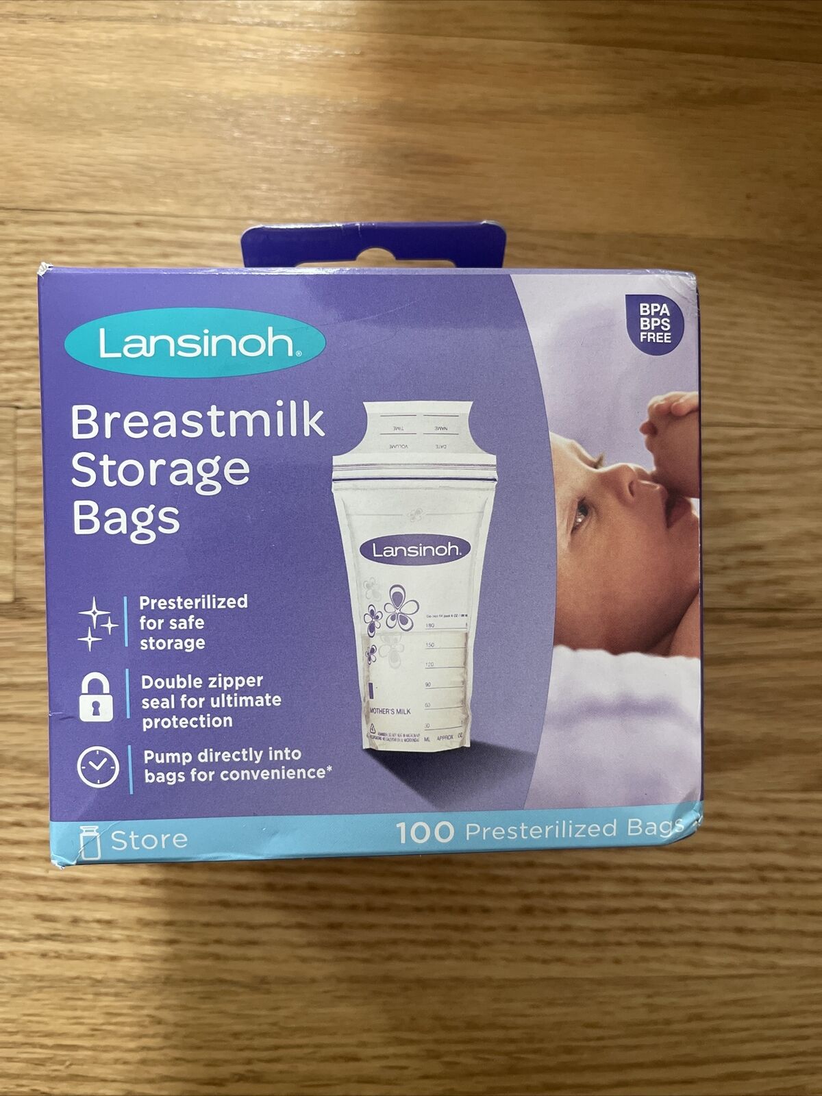 NEW UNOPENED Clearance SALE Limited time Max 70% OFF BOX Lansinoh Breastmilk count Bags Storage 100