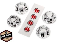 Traxxas 8176 Center Caps Wheel Chrome (4) / Decal Sheet: TRX-4 Ford Bronco