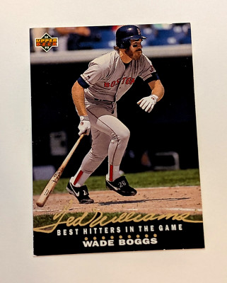 1992 UPPER DECK WILLIAMS BETS, BASEBALL, WADE BOGGS, #T1, RED SOX, NRMT