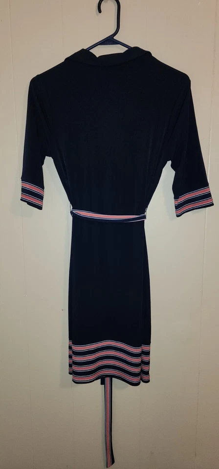 Vestido camisa En Focus Studios tamanho 8 azul marinho e laranja. Chicago Bears Auburn Tigers - Imagem 2 de 4