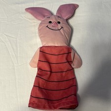 Melissa  Doug Winnie Pooh Piglet Pig Hand Puppet Disney Baby Plush Pink