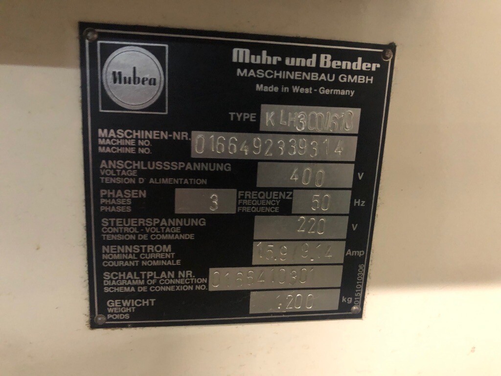 Lochstanze MUBEA Muhr Bender KLH 300/610 (30t) – Bild 3
