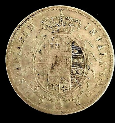 royaume de NAPLES Sicile FERDINAND IV 120Grana 1815 ITALIE ARGENT 27,30 G - Picture 5 of 5