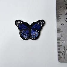 MONARCH BUTTERFLY BLUES #1 P95 PATCH BADGE EMBROIDERY CREST