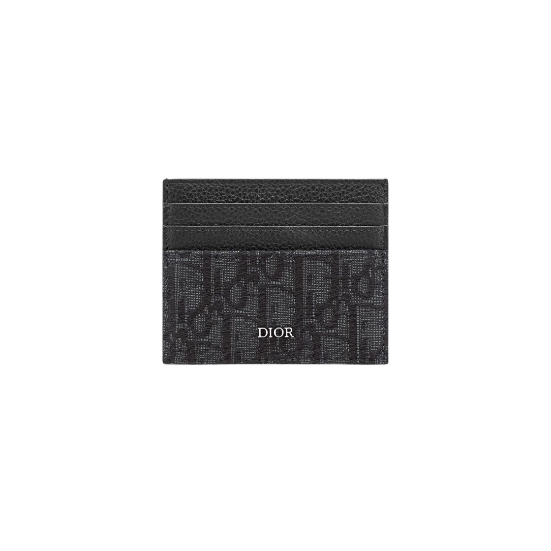 Dior Oblique Jacquard Black Card Holder-image
