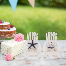 2 Pcs Strandkorb Deko Kleiner Zum Thema Ozean Nautische Wohndekoration