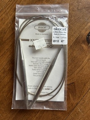 Skacel Knit Faster with Amazing addi Turbo Knitting Needle  US #13 47'', #9 120cm