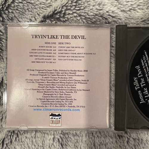 JAMES TALLEY Tryn’ Like the Devil. Special 40th Edition. Promo Copy CD. Rare - Picture 5 of 5