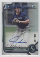 2022 Bowman Draft Chrome Pick Refractor 351/499 Tyler Locklear #CDA-TL Auto n0c