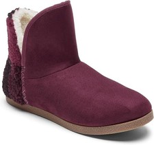 Rockport Women's Veda Slipper Boot Ankle, Oxblood, 9