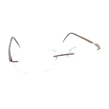 Silhouette 7642 40 6055 Brown Maroon Rimless Eyeglasses Frames 17 135 Titanium