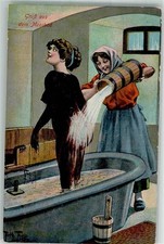 13550880 - Erotik nackte Frau Akt bekommt einen Wasserguss Kur Thiele, Arthur